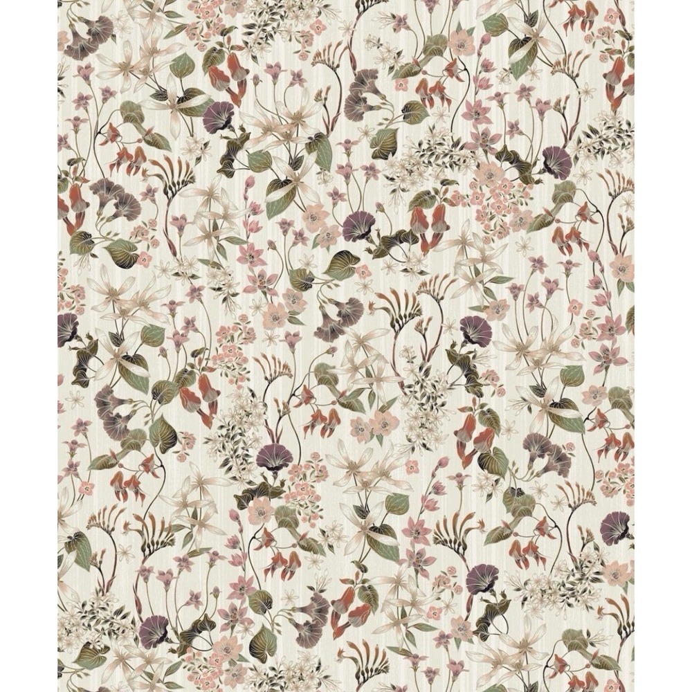NIB (2) Milton and King County Flowers Neutral Wallpaper Set $420 Sealed